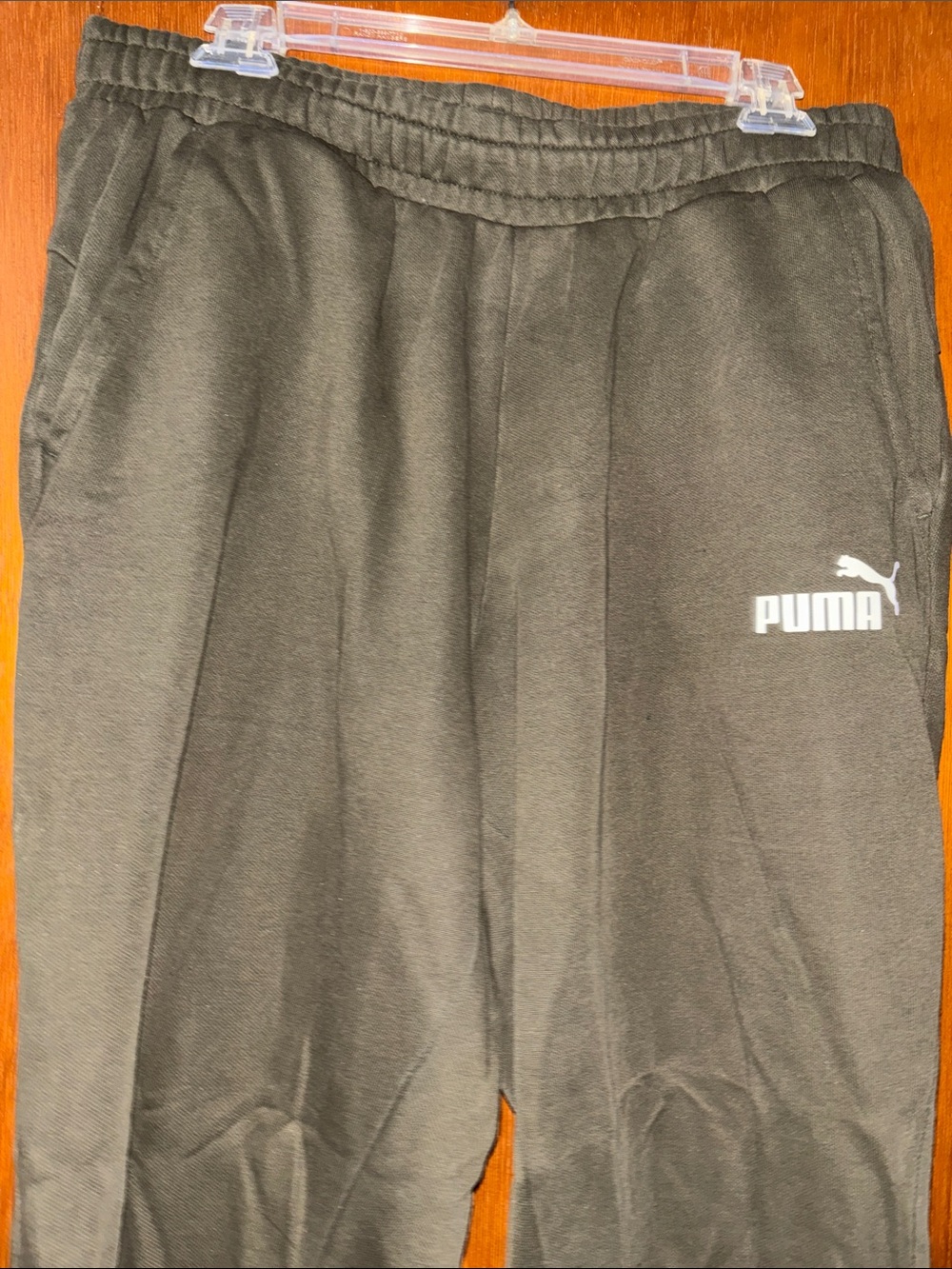 Puma Black Men's Joggers Sweatpants with White Logo